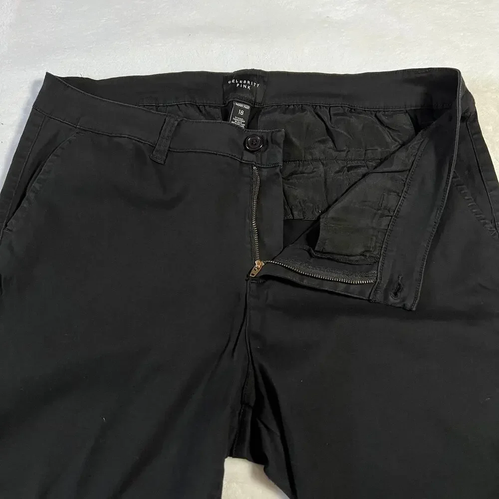 Celebrity Pink High Rise Straight Leg Smart Pants Size 18 Casual Minimalist